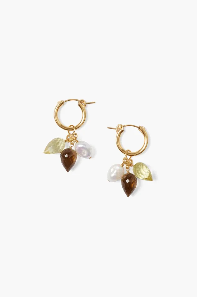 Delphine Hoop Earrings Natural Mix Women Chan Luu Earrings