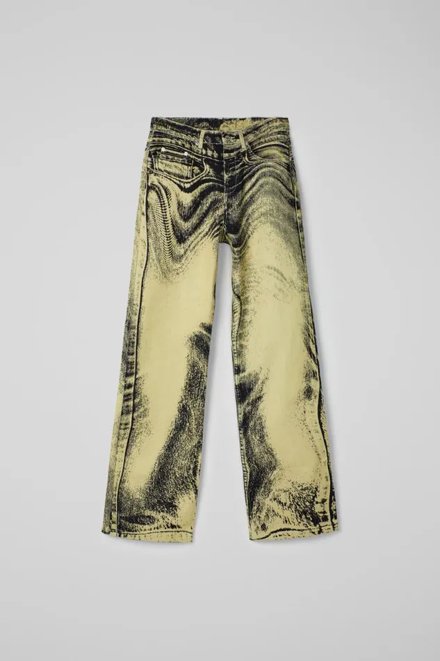 Denim Men Camper Denim Jeans YellowBlack Distorted Print Denim Jeans Denim Men Camper Denim Jeans YellowBlack Distorted Print Denim Jeans