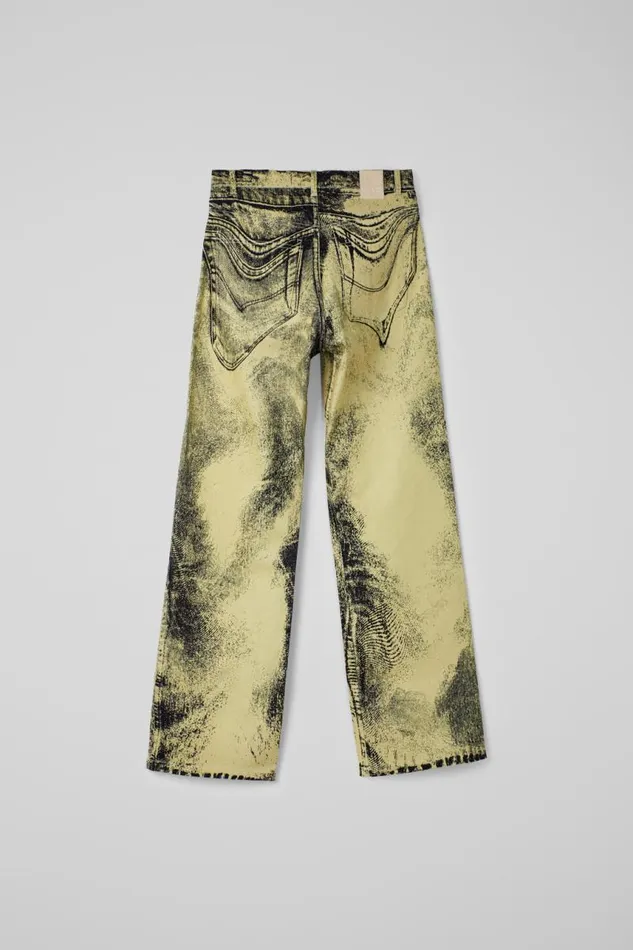 Denim Men Camper Denim Jeans YellowBlack Distorted Print Denim Jeans Denim Men Camper Denim Jeans YellowBlack Distorted Print Denim Jeans