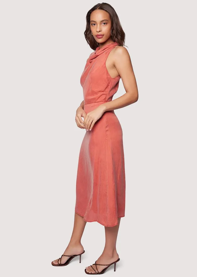 Desert Marigold Midi Dress Rust Women Lost Wander Dresses