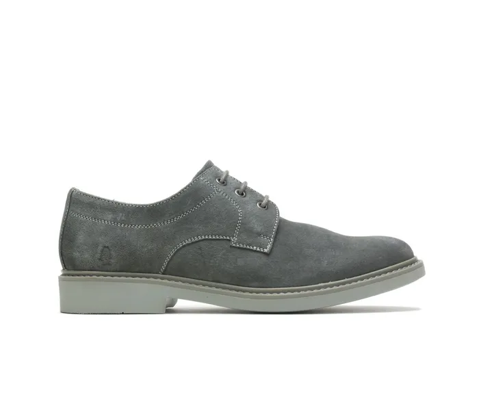 Detroit Plain Toe Oxford Dark Grey Suede Men Oxfords Hush Puppies