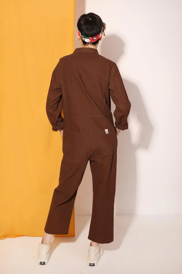 Dominic Boilersuit Chocolate Womens LF Markey One Pieces