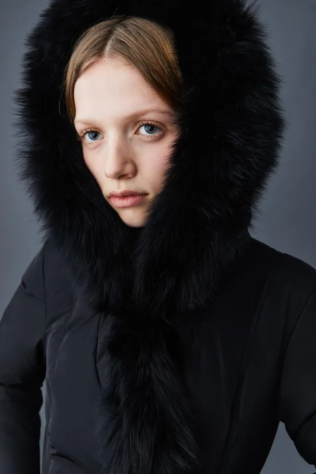 Downs and Jackets Women Mackage ADALI Down Coat With Blue Fox Fur Signature Mackage Collar Navygold Downs and Jackets Women Mackage ADALI Down Coat With Blue Fox Fur Signature Mackage Collar Navygold