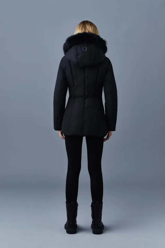 Downs and Jackets Women Mackage ADALI Down Coat With Blue Fox Fur Signature Mackage Collar Navygold Downs and Jackets Women Mackage ADALI Down Coat With Blue Fox Fur Signature Mackage Collar Navygold