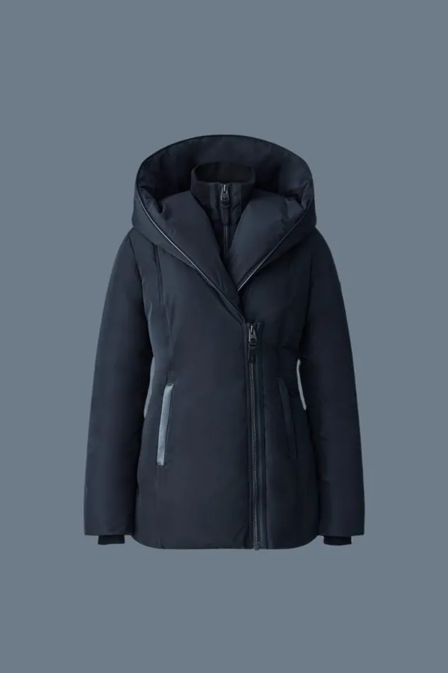 Downs and Jackets Women Mackage ADALI Down Coat With Signature Mackage Collar Black