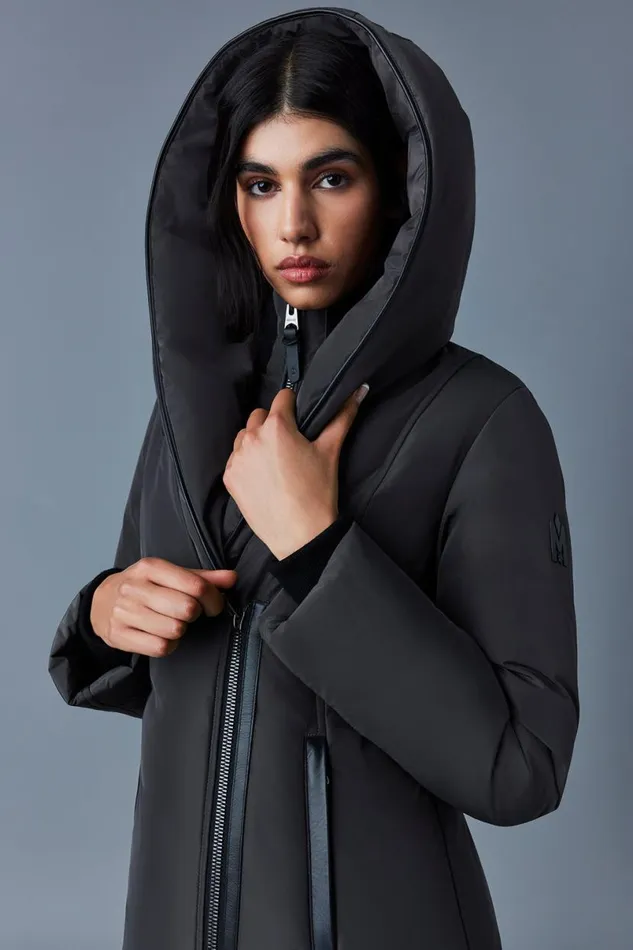 Downs and Jackets Women Mackage ADALI Down Coat With Signature Mackage Collar Black Downs and Jackets Women Mackage ADALI Down Coat With Signature Mackage Collar Black