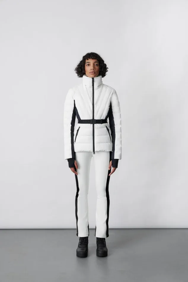 Downs and Jackets Women Mackage ELITA Down Ski Jacket With Removable Blue Fox Fur Trim Black Downs and Jackets Women Mackage ELITA Down Ski Jacket With Removable Blue Fox Fur Trim Black