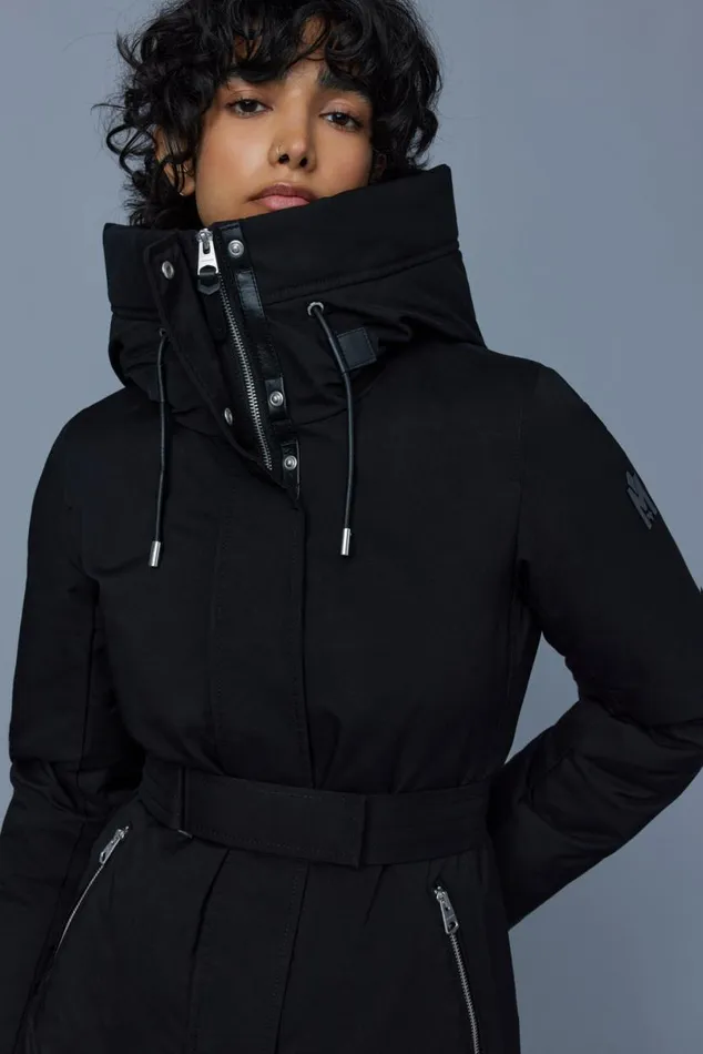 Downs and Jackets Women Mackage JENI 2in1 Down Parka With Removable Bib Black