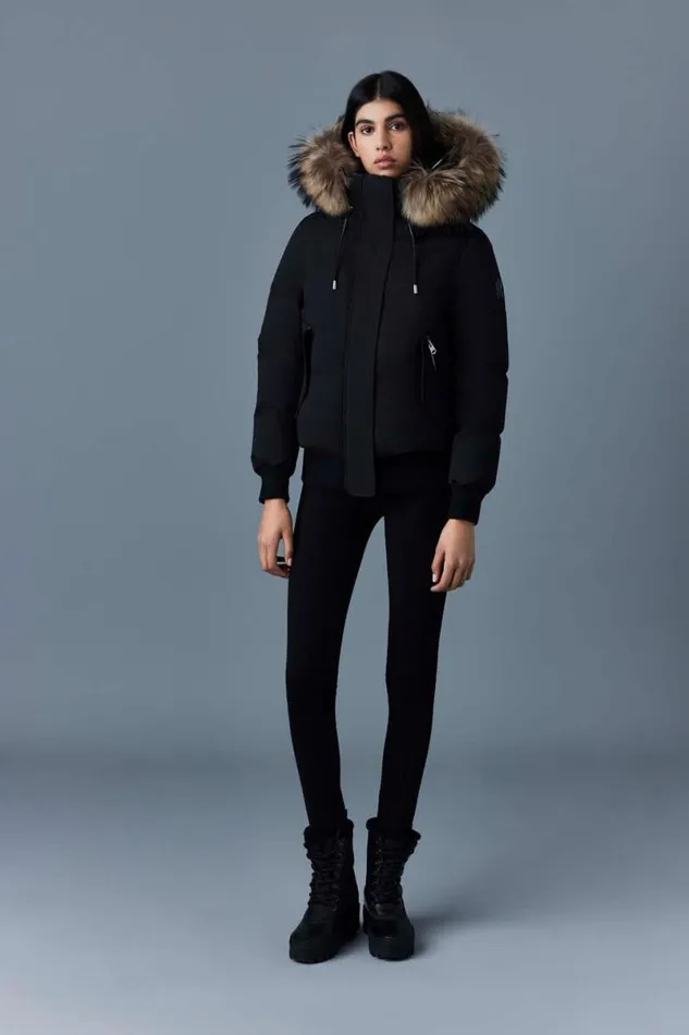 Downs and Jackets Women Mackage NEFIFZ Down Jacket With Removable Fur Trimmed Hood Cream Downs and Jackets Women Mackage NEFIFZ Down Jacket With Removable Fur Trimmed Hood Cream