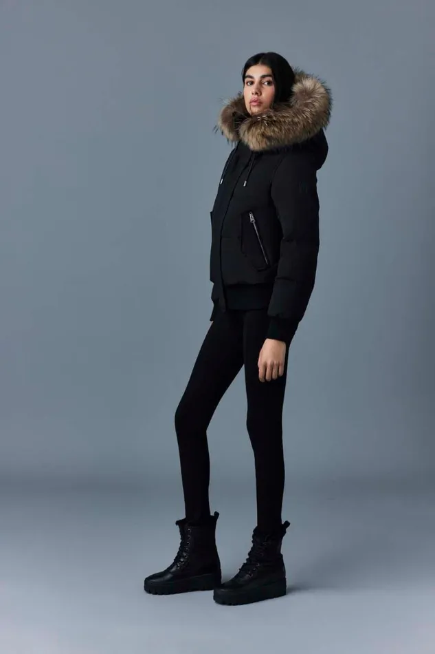 Downs and Jackets Women Mackage NEFIFZ Down Jacket With Removable Fur Trimmed Hood Cream Downs and Jackets Women Mackage NEFIFZ Down Jacket With Removable Fur Trimmed Hood Cream