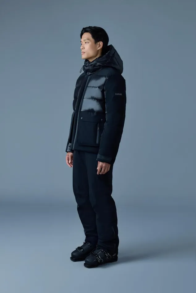 Downs and Parkas Men Mackage CODY Down Ski Jacket With Hood Blackwhite Downs and Parkas Men Mackage CODY Down Ski Jacket With Hood Blackwhite