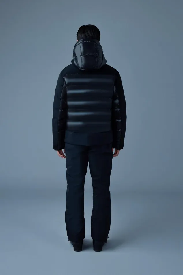 Downs and Parkas Men Mackage CODY Down Ski Jacket With Hood Blackwhite Downs and Parkas Men Mackage CODY Down Ski Jacket With Hood Blackwhite