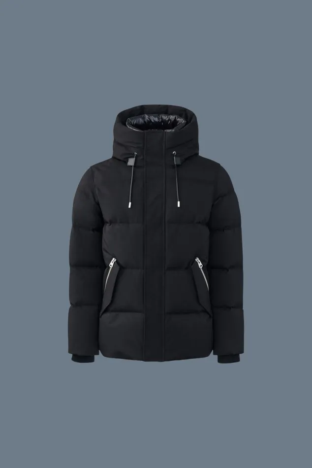 Downs and Parkas Men Mackage GRAYDON 2in1 Lustrous Light Down Jacket Black