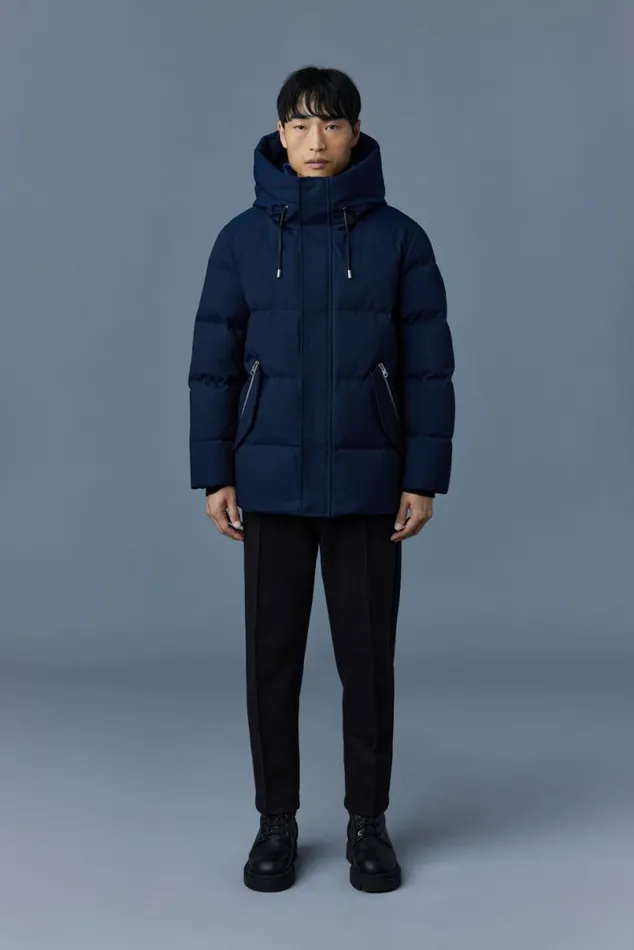 Downs and Parkas Men Mackage GRAYDON 2in1 Lustrous Light Down Jacket Black