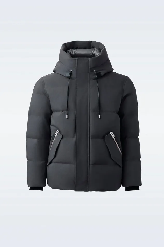 Downs and Parkas Men Mackage GRAYDON 2in1 Lustrous Light Down Jacket Black