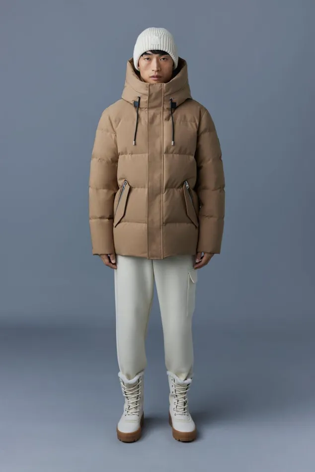 Downs and Parkas Men Mackage GRAYDON 2in1 Lustrous Light Down Jacket Black