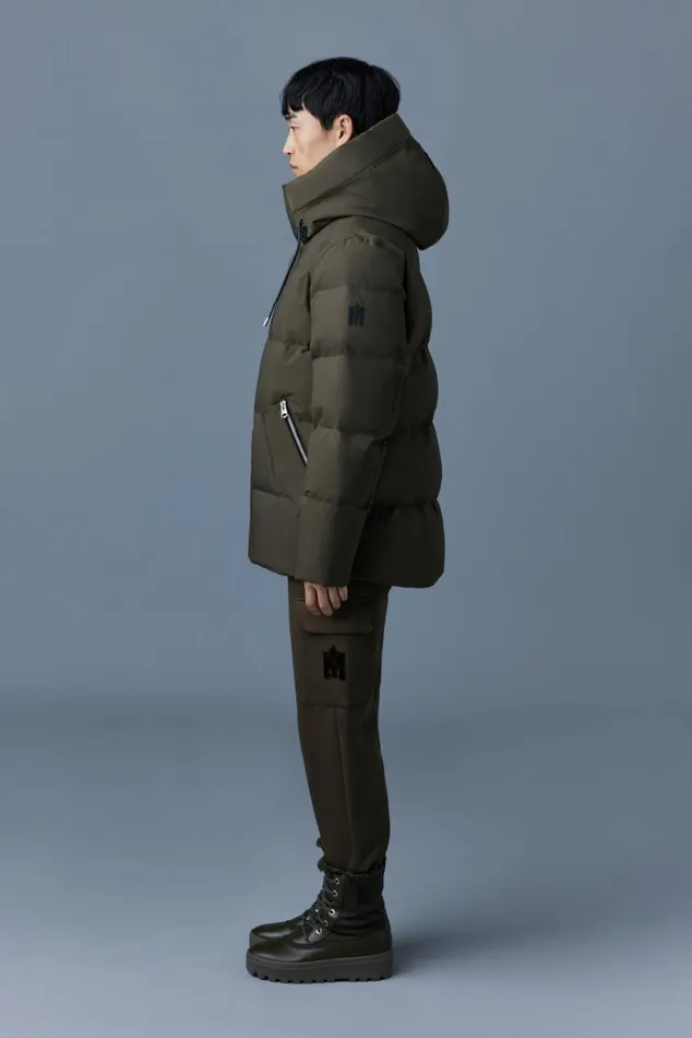 Downs and Parkas Men Mackage GRAYDON 2in1 Lustrous Light Down Jacket Black