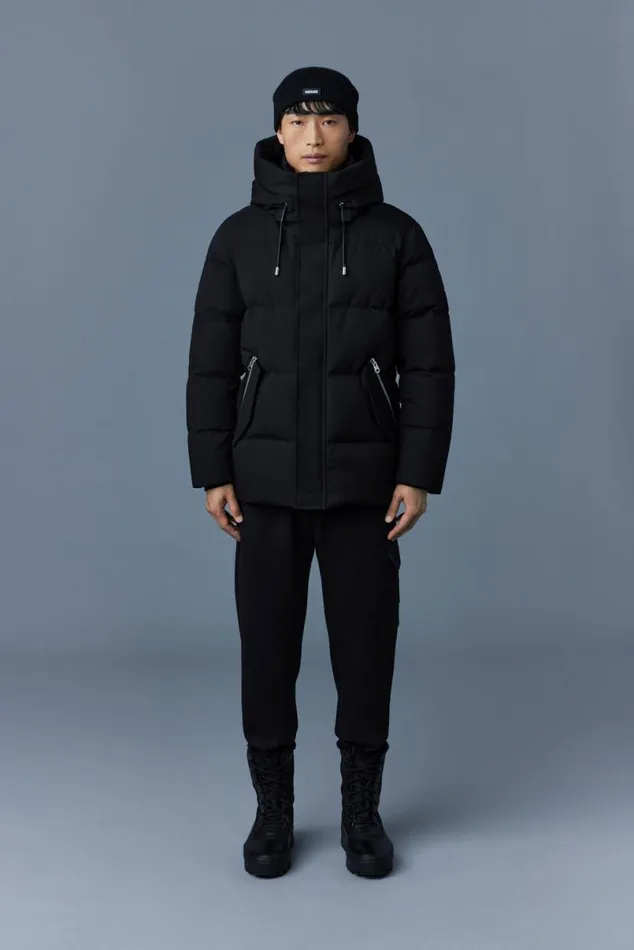 Downs and Parkas Men Mackage GRAYDON 2in1 Lustrous Light Down Jacket Black