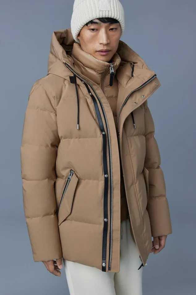 Downs and Parkas Men Mackage GRAYDON 2in1 Lustrous Light Down Jacket Black