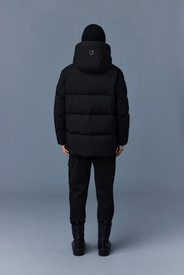 Downs and Parkas Men Mackage GRAYDON 2in1 Lustrous Light Down Jacket Black