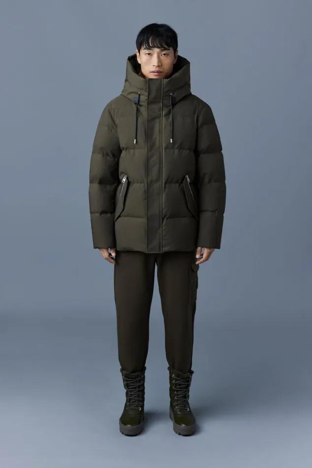 Downs and Parkas Men Mackage GRAYDON 2in1 Lustrous Light Down Jacket Black