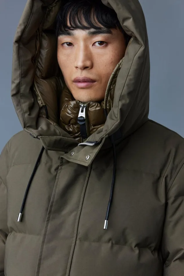 Downs and Parkas Men Mackage GRAYDON 2in1 Lustrous Light Down Jacket Black