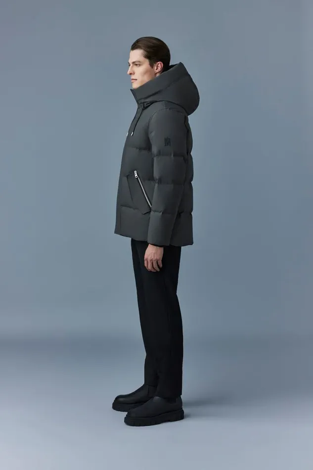 Downs and Parkas Men Mackage GRAYDON 2in1 Lustrous Light Down Jacket Black