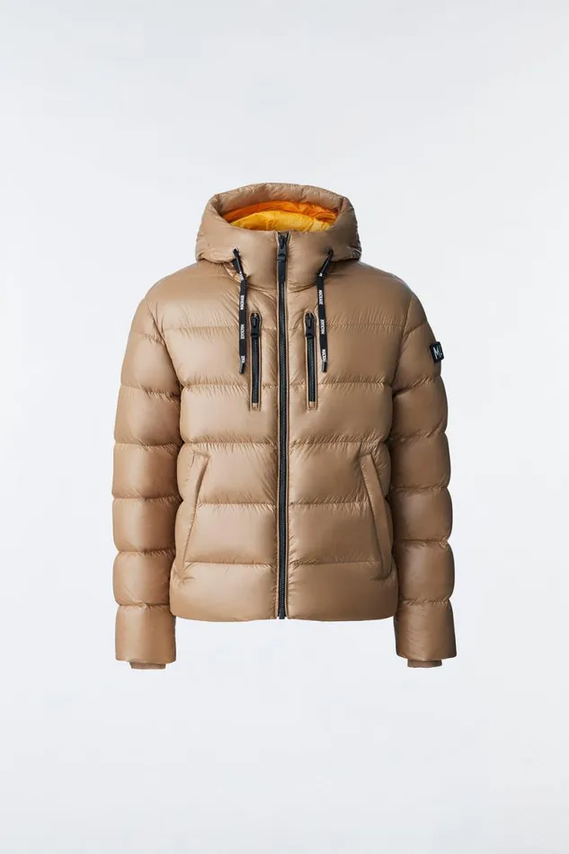 Downs and Parkas Men Mackage VICTOR Lustrous Light Down Jacket With Hood For Men Emerald Downs and Parkas Men Mackage VICTOR Lustrous Light Down Jacket With Hood For Men Emerald