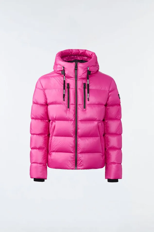 Downs and Parkas Men Mackage VICTOR Lustrous Light Down Jacket With Hood For Men Emerald Downs and Parkas Men Mackage VICTOR Lustrous Light Down Jacket With Hood For Men Emerald