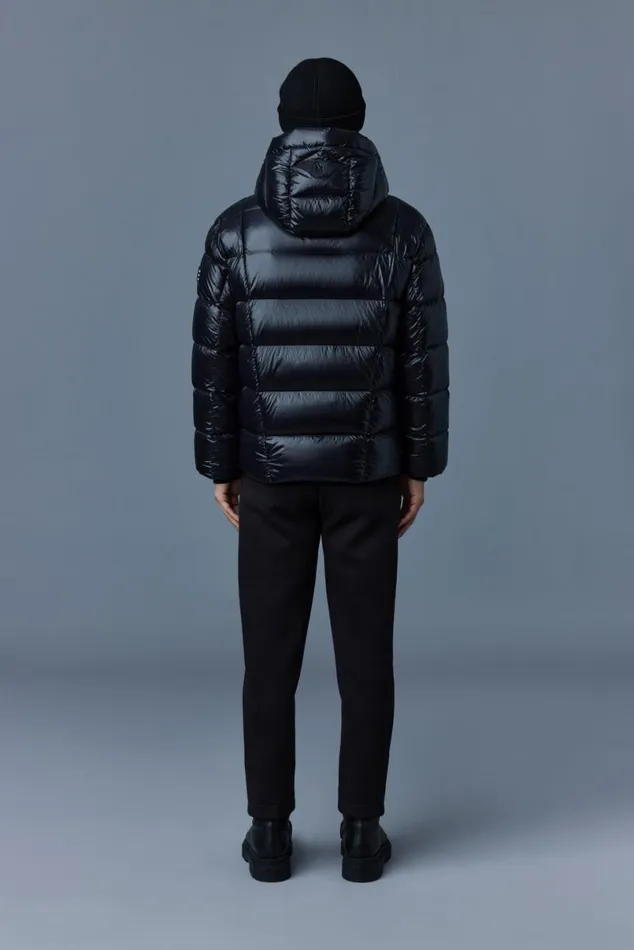 Downs and Parkas Men Mackage VICTOR Lustrous Light Down Jacket With Hood For Men Emerald Downs and Parkas Men Mackage VICTOR Lustrous Light Down Jacket With Hood For Men Emerald