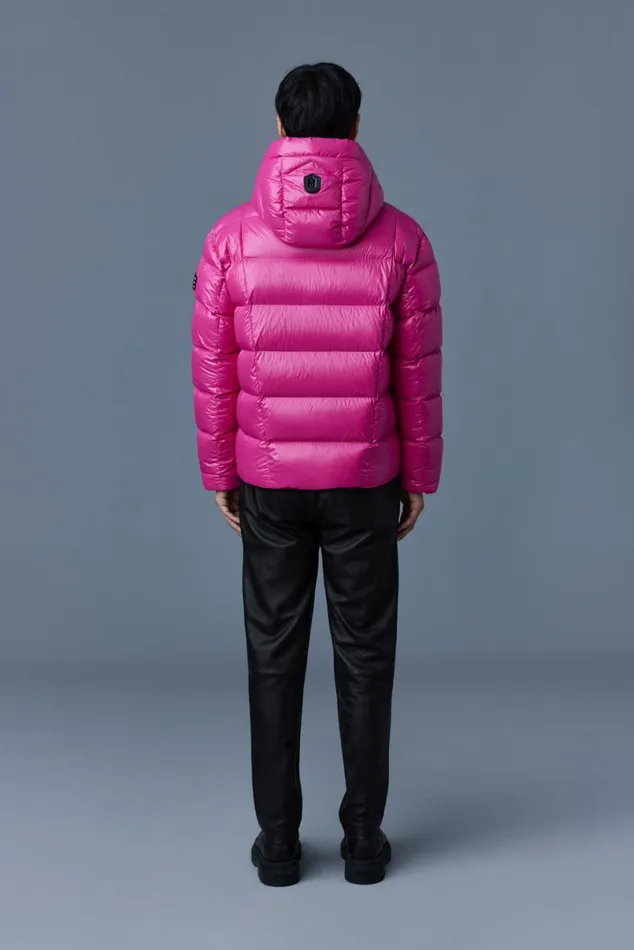 Downs and Parkas Men Mackage VICTOR Lustrous Light Down Jacket With Hood For Men Emerald Downs and Parkas Men Mackage VICTOR Lustrous Light Down Jacket With Hood For Men Emerald