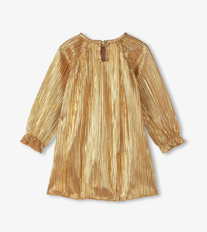 Dresses Baby and Toddler Hatley Baby and Toddler Gold Metallic Special Dress