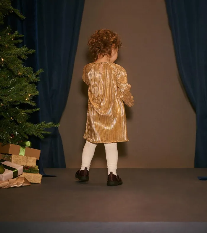 Dresses Baby and Toddler Hatley Baby and Toddler Gold Metallic Special Dress
