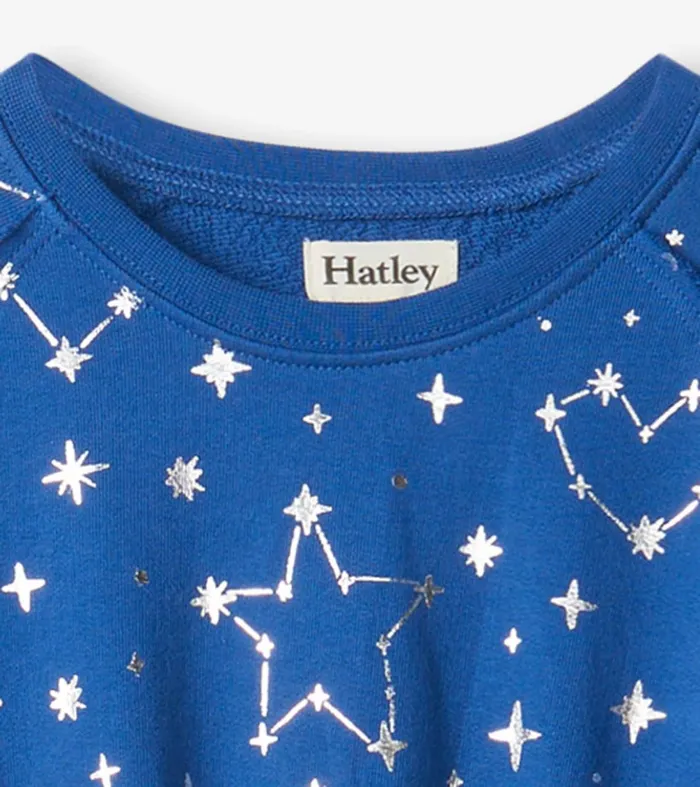 Dresses Girls Hatley Girls Constellations Waist Terry Dress