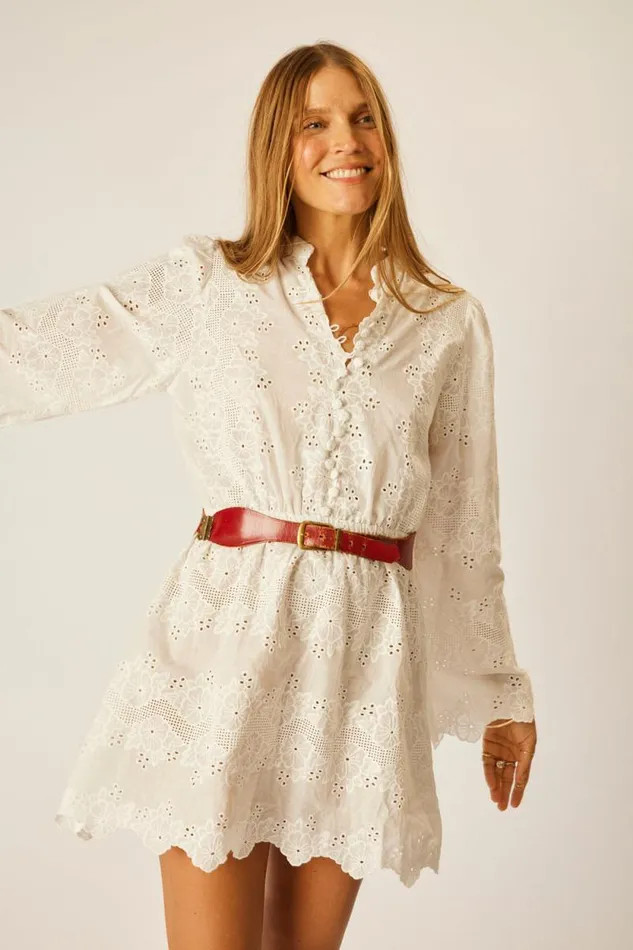 Dresses Shop Natalie Martin CLEO DRESS Geranium Milk