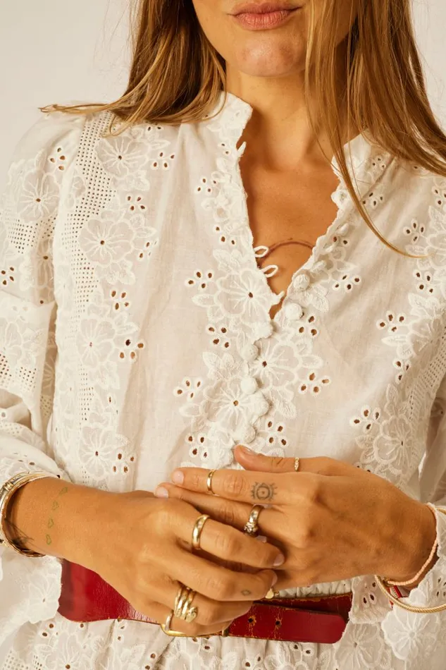 Dresses Shop Natalie Martin CLEO DRESS Geranium Milk