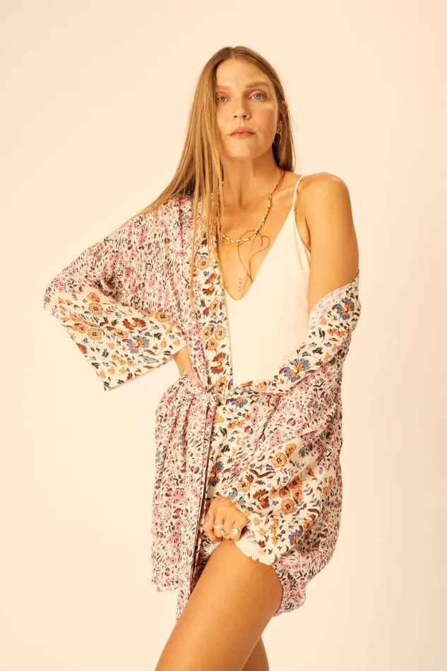 Dresses Shop Natalie Martin DIANE SHORT ROBE Petite Fleur Rose