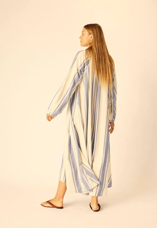 Dresses Shop Natalie Martin FIORE MAXI French Stripe Blue