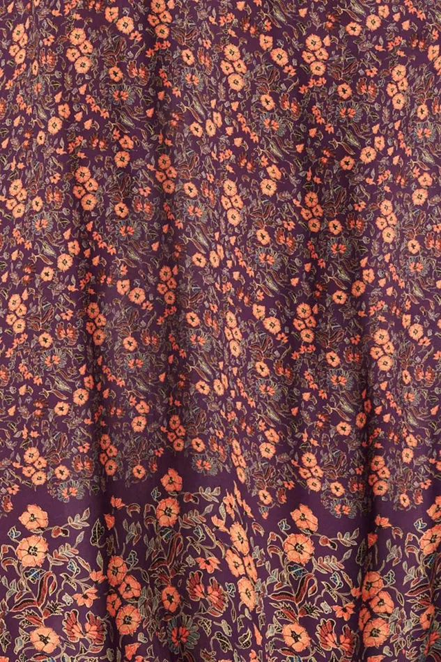 Dresses Shop Natalie Martin FIORE MAXI Petite Fleur Aubergine