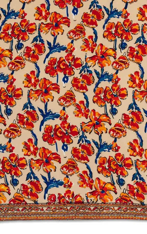 Dresses Shop Natalie Martin FIORE SHORT DRESS Silk Watercolor Clementine