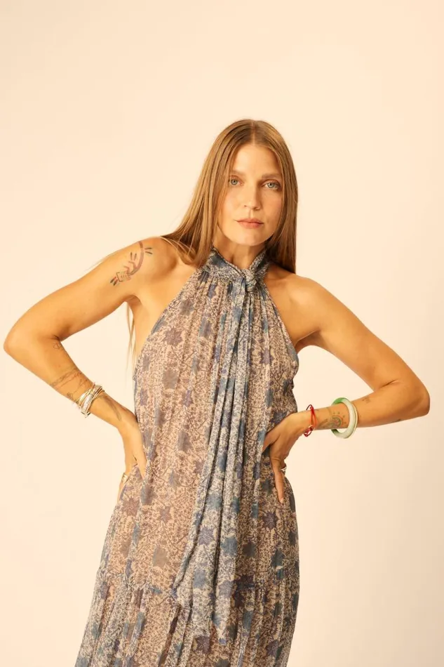 Dresses Shop Natalie Martin INDIANA MINI Snowflake Sea