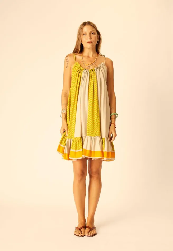Dresses Shop Natalie Martin JERUSHA MINI Block Zigzag Aubergine