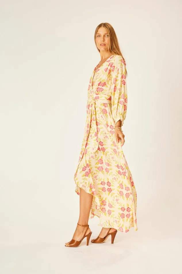 Dresses Shop Natalie Martin KATE LONG SLEEVE MAXI Prairie Dusty Crimson