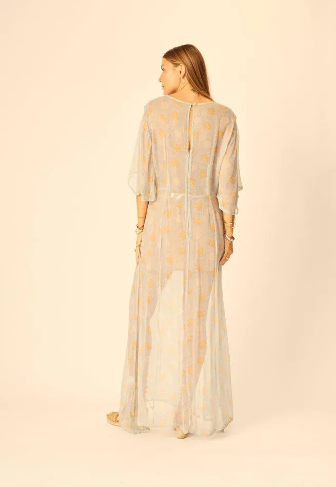 Dresses Shop Natalie Martin LILY DRESS Snowflake Tangerine