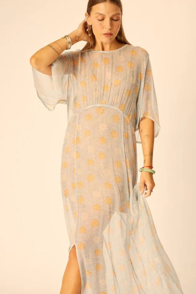 Dresses Shop Natalie Martin LILY DRESS Snowflake Tangerine