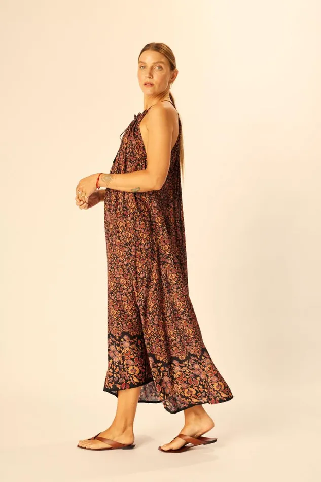 Dresses Shop Natalie Martin MARLIEN DRESS Petite Fleur Noire