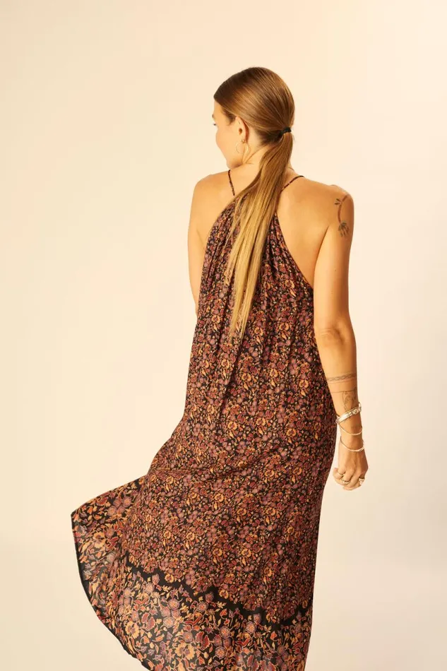 Dresses Shop Natalie Martin MARLIEN DRESS Petite Fleur Noire