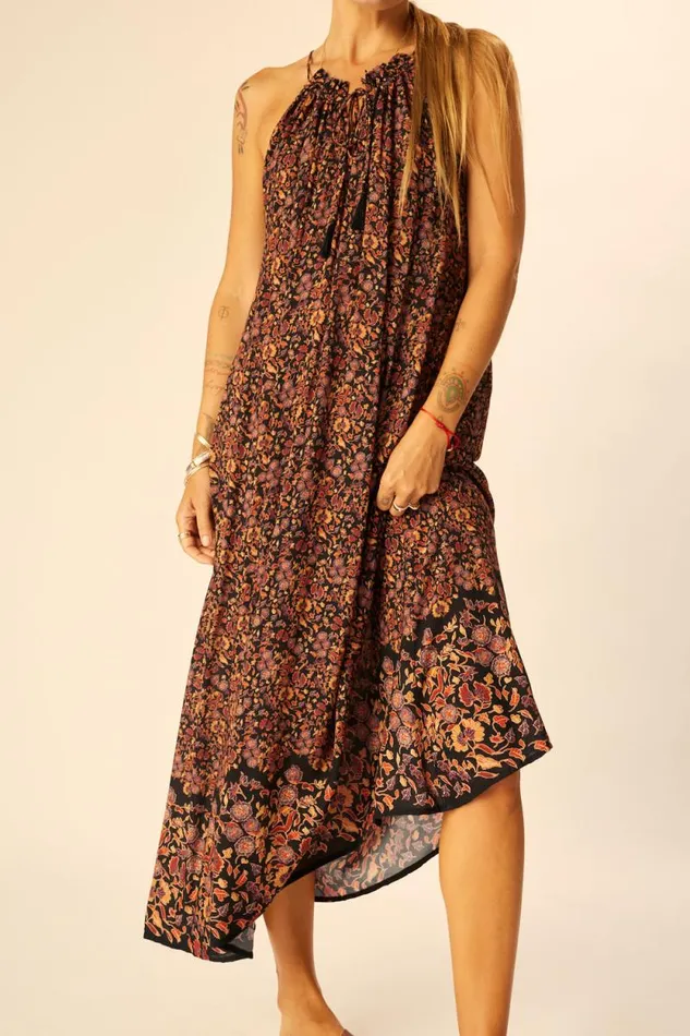 Dresses Shop Natalie Martin MARLIEN DRESS Petite Fleur Noire