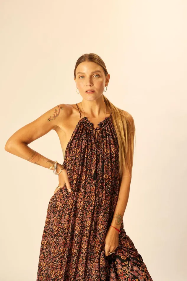 Dresses Shop Natalie Martin MARLIEN DRESS Petite Fleur Noire