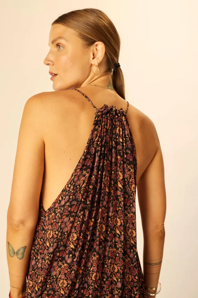 Dresses Shop Natalie Martin MARLIEN DRESS Petite Fleur Noire